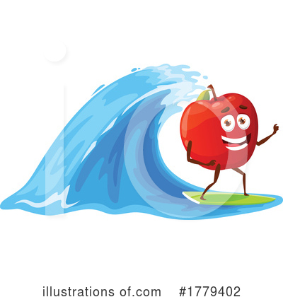 Surfing Clipart #1779402 by Vector Tradition SM