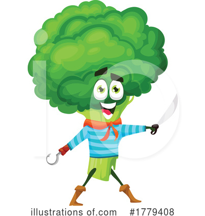 Broccoli Clipart #1779408 by Vector Tradition SM