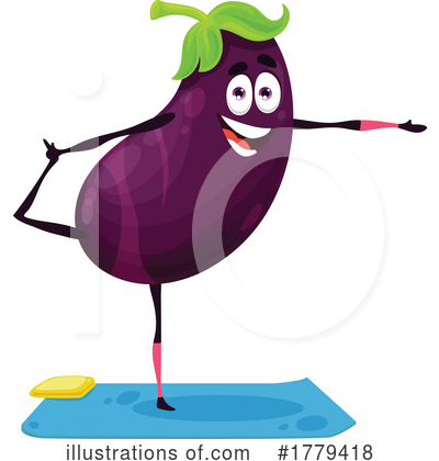 Eggplant Clipart #1779418 by Vector Tradition SM