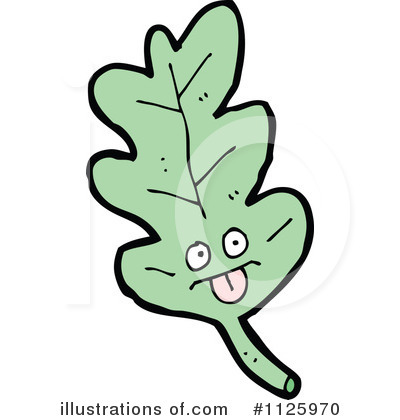 Royalty-Free (RF) Oak Leaf Clipart Illustration by lineartestpilot - Stock Sample #1125970