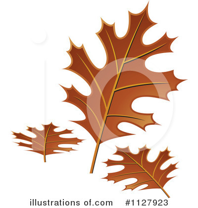 Royalty-Free (RF) Oak Leaf Clipart Illustration by Lal Perera - Stock Sample #1127923