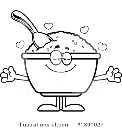 Oatmeal Mascot Clipart #1391027 by Cory Thoman