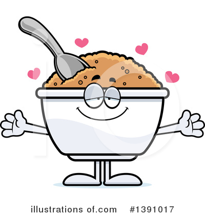 Royalty-Free (RF) Oatmeal Mascot Clipart Illustration by Cory Thoman - Stock Sample #1391017
