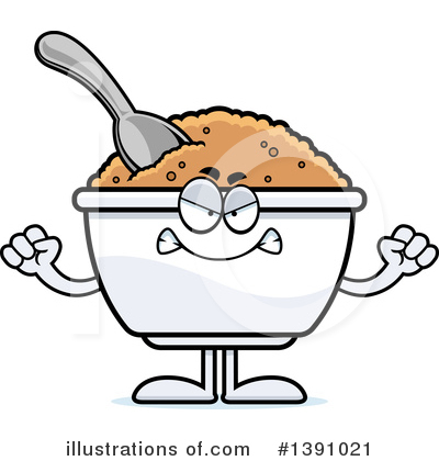 Royalty-Free (RF) Oatmeal Mascot Clipart Illustration by Cory Thoman - Stock Sample #1391021