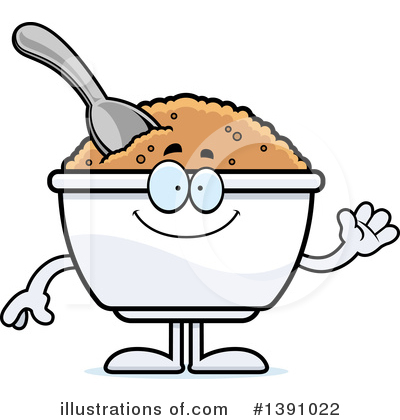 Royalty-Free (RF) Oatmeal Mascot Clipart Illustration by Cory Thoman - Stock Sample #1391022
