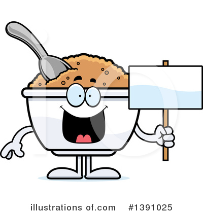 Royalty-Free (RF) Oatmeal Mascot Clipart Illustration by Cory Thoman - Stock Sample #1391025