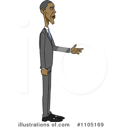 Royalty-Free (RF) Obama Clipart Illustration by Cartoon Solutions - Stock Sample #1105169