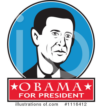 Royalty-Free (RF) Obama Clipart Illustration by patrimonio - Stock Sample #1116412