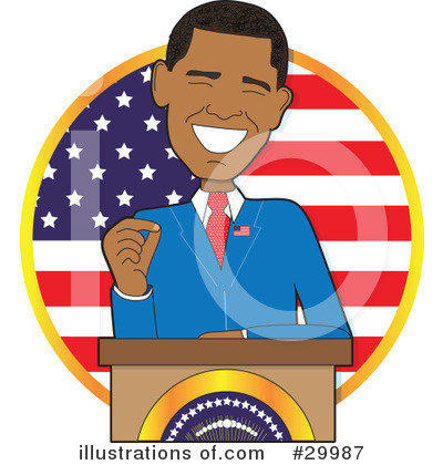 American President Clipart #29987 by Maria Bell