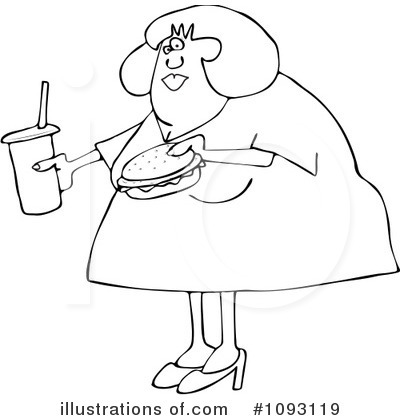 Royalty-Free (RF) Obese Clipart Illustration by djart - Stock Sample #1093119