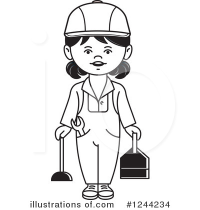 Plumber Clipart #1244234 by Lal Perera