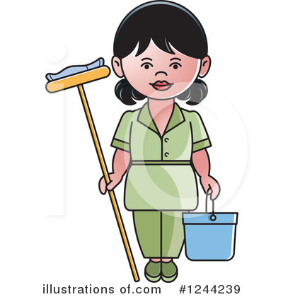 Maid Clipart #1244239 by Lal Perera