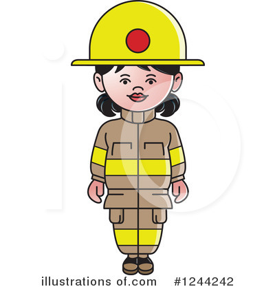 Fire Woman Clipart #1244242 by Lal Perera