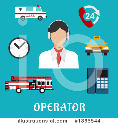Fire Engine Clipart #1365544 by Vector Tradition SM