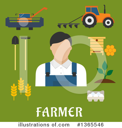 Farmer Clipart #1365546 by Vector Tradition SM