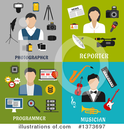 Reporter Clipart #1373697 by Vector Tradition SM