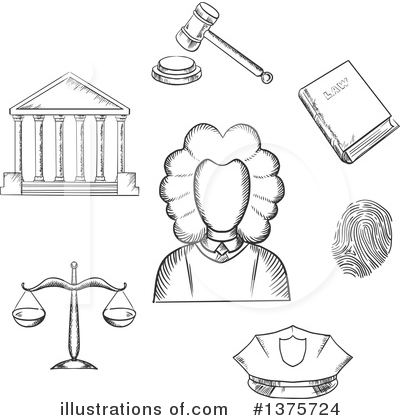 Gavel Clipart #1375724 by Vector Tradition SM