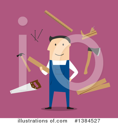 Carpenter Clipart #1384527 by Vector Tradition SM