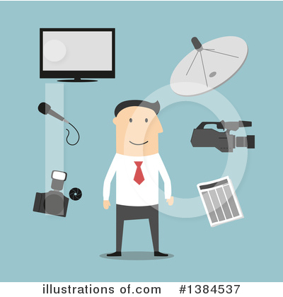 Reporter Clipart #1384537 by Vector Tradition SM