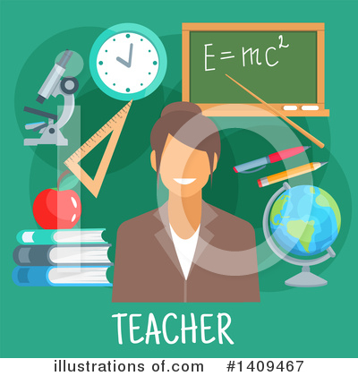 Teacher Clipart #1409467 by Vector Tradition SM