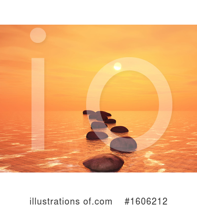 Stepping Stones Clipart #1606212 by KJ Pargeter