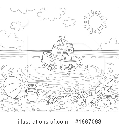Royalty-Free (RF) Ocean Clipart Illustration by Alex Bannykh - Stock Sample #1667063