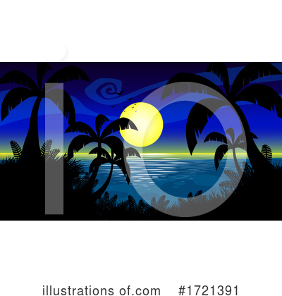 Palm Trees Clipart #1721391 by Hit Toon