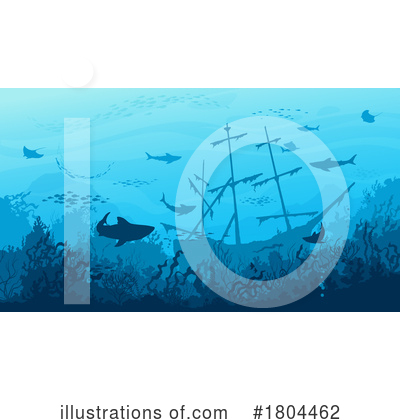 Sunken Ship Clipart #1804462 by Vector Tradition SM