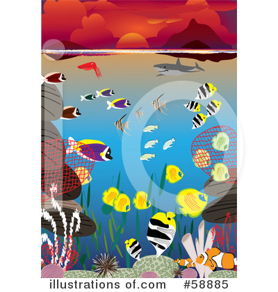 Ocean Scene Clipart #58885 by kaycee