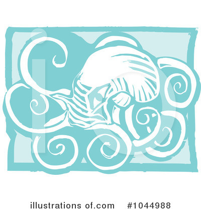 Royalty-Free (RF) Octopus Clipart Illustration by xunantunich - Stock Sample #1044988