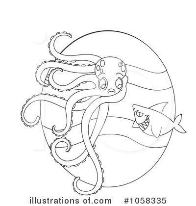 Royalty-Free (RF) Octopus Clipart Illustration by Pams Clipart - Stock Sample #1058335