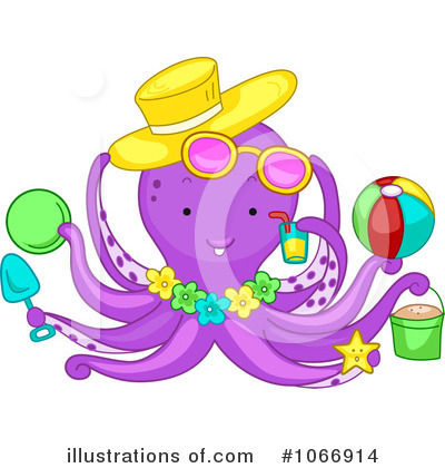 Royalty-Free (RF) Octopus Clipart Illustration by BNP Design Studio - Stock Sample #1066914
