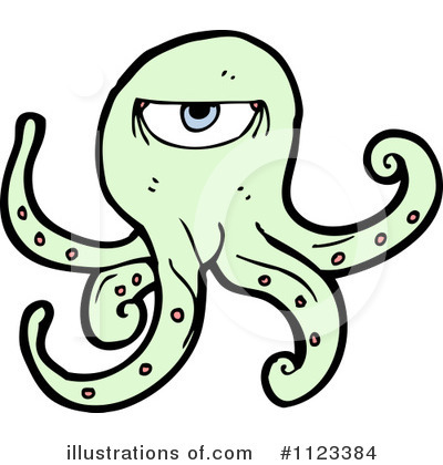 Royalty-Free (RF) Octopus Clipart Illustration by lineartestpilot - Stock Sample #1123384