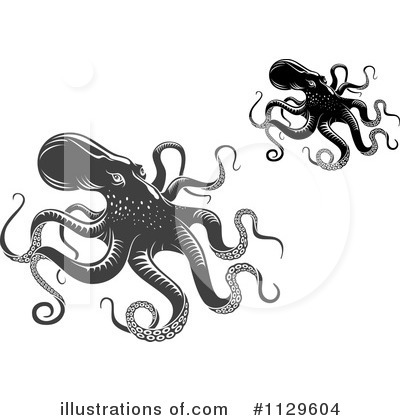 Royalty-Free (RF) Octopus Clipart Illustration by Vector Tradition SM - Stock Sample #1129604