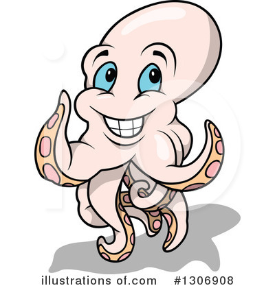 Royalty-Free (RF) Octopus Clipart Illustration by dero - Stock Sample #1306908