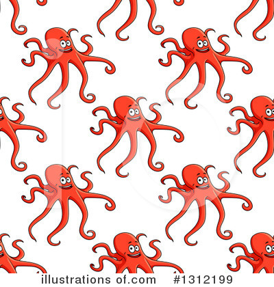 Royalty-Free (RF) Octopus Clipart Illustration by Vector Tradition SM - Stock Sample #1312199
