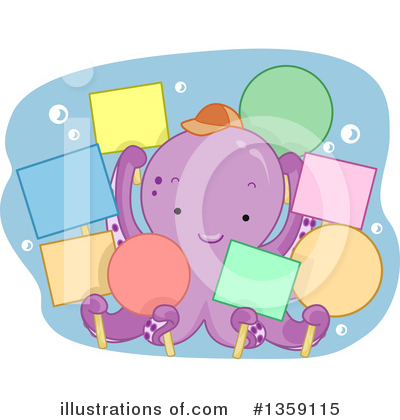 Royalty-Free (RF) Octopus Clipart Illustration by BNP Design Studio - Stock Sample #1359115