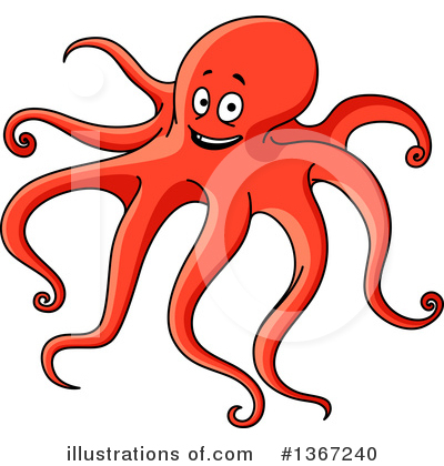 Royalty-Free (RF) Octopus Clipart Illustration by Vector Tradition SM - Stock Sample #1367240