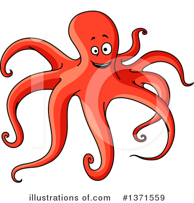 Royalty-Free (RF) Octopus Clipart Illustration by Vector Tradition SM - Stock Sample #1371559