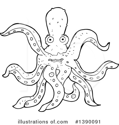 Octopus Clipart #1390091 by lineartestpilot