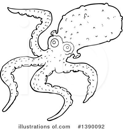 Royalty-Free (RF) Octopus Clipart Illustration by lineartestpilot - Stock Sample #1390092