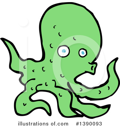 Royalty-Free (RF) Octopus Clipart Illustration by lineartestpilot - Stock Sample #1390093