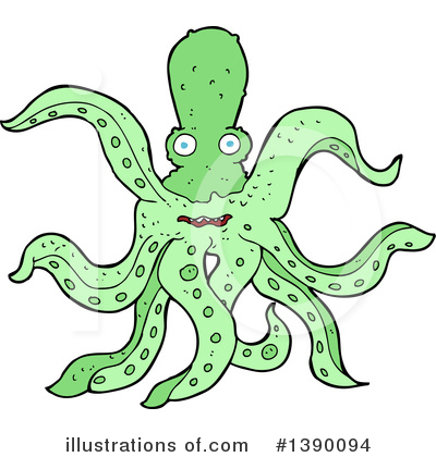 Royalty-Free (RF) Octopus Clipart Illustration by lineartestpilot - Stock Sample #1390094
