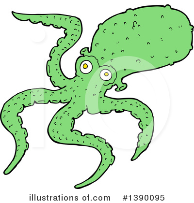 Royalty-Free (RF) Octopus Clipart Illustration by lineartestpilot - Stock Sample #1390095