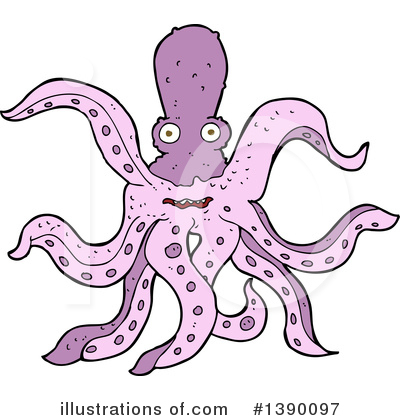 Royalty-Free (RF) Octopus Clipart Illustration by lineartestpilot - Stock Sample #1390097