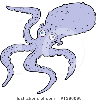 Royalty-Free (RF) Octopus Clipart Illustration by lineartestpilot - Stock Sample #1390098