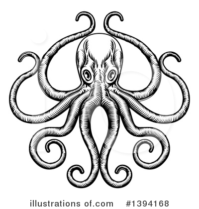 Royalty-Free (RF) Octopus Clipart Illustration by AtStockIllustration - Stock Sample #1394168