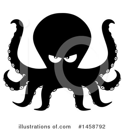 Royalty-Free (RF) Octopus Clipart Illustration by Hit Toon - Stock Sample #1458792