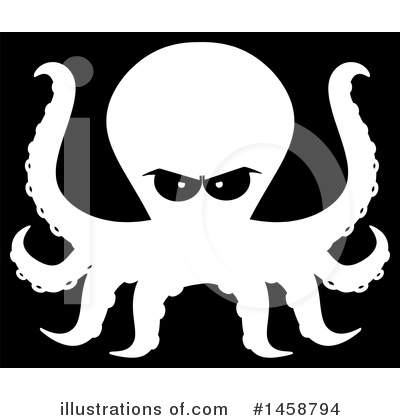 Royalty-Free (RF) Octopus Clipart Illustration by Hit Toon - Stock Sample #1458794