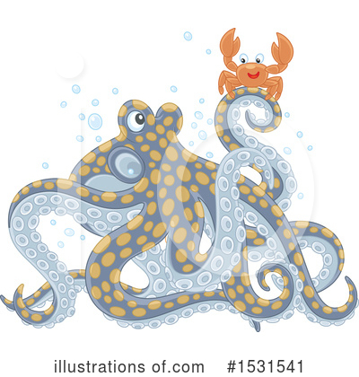 Octopus Clipart #1531541 by Alex Bannykh